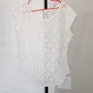 Stylus white lace women's shirt